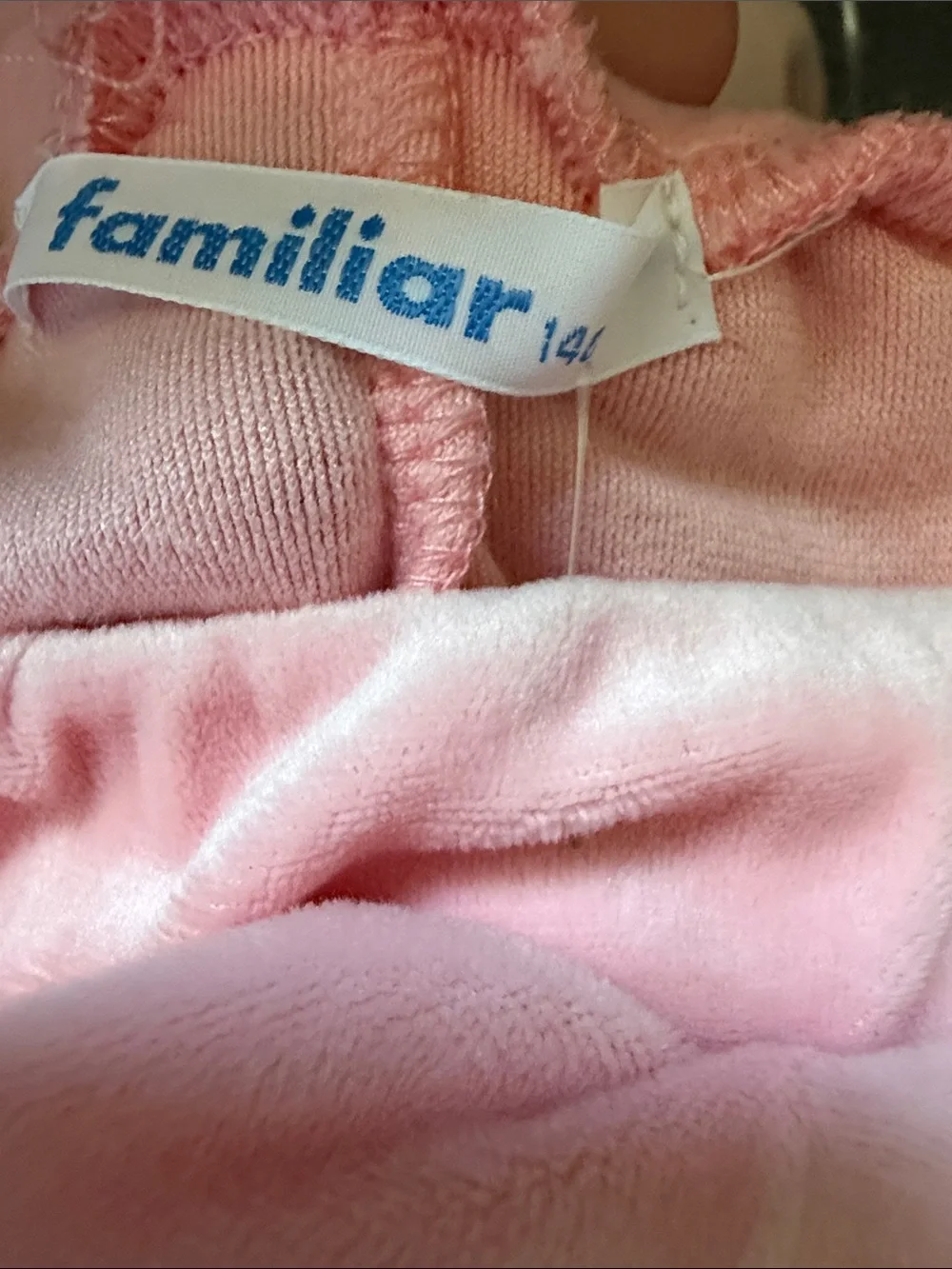Familiar Japanese Brand Girls' Pink Bunny Cuff Jogger Sweatpants. Size 9-10